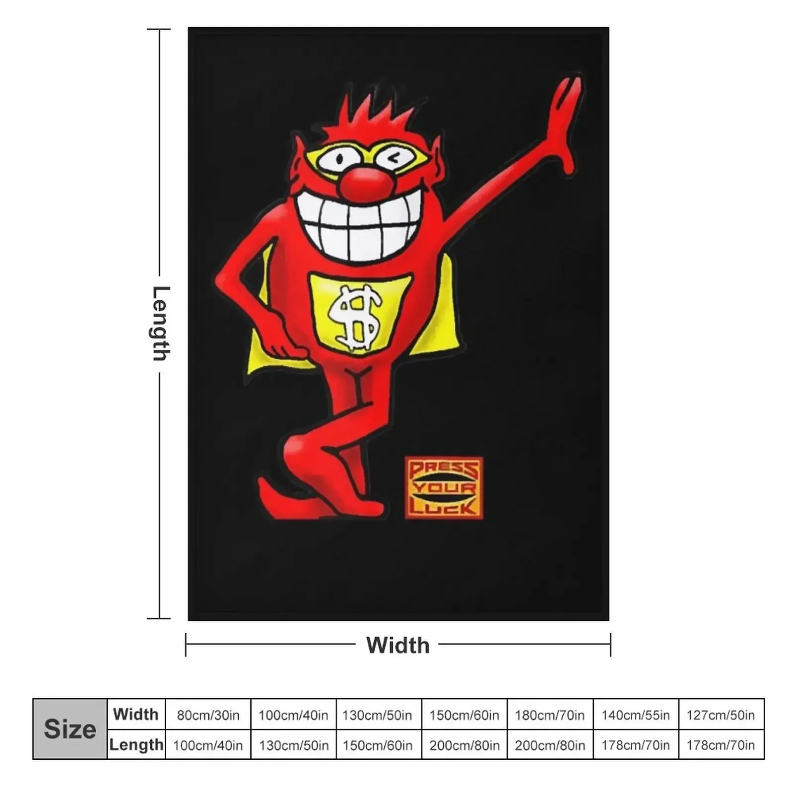 BUZZR Press Your Luck Whammy Throw Blanket Thins Blankets For Bed Decorative Sofas Multi-Purpose Bed linens manga Blankets