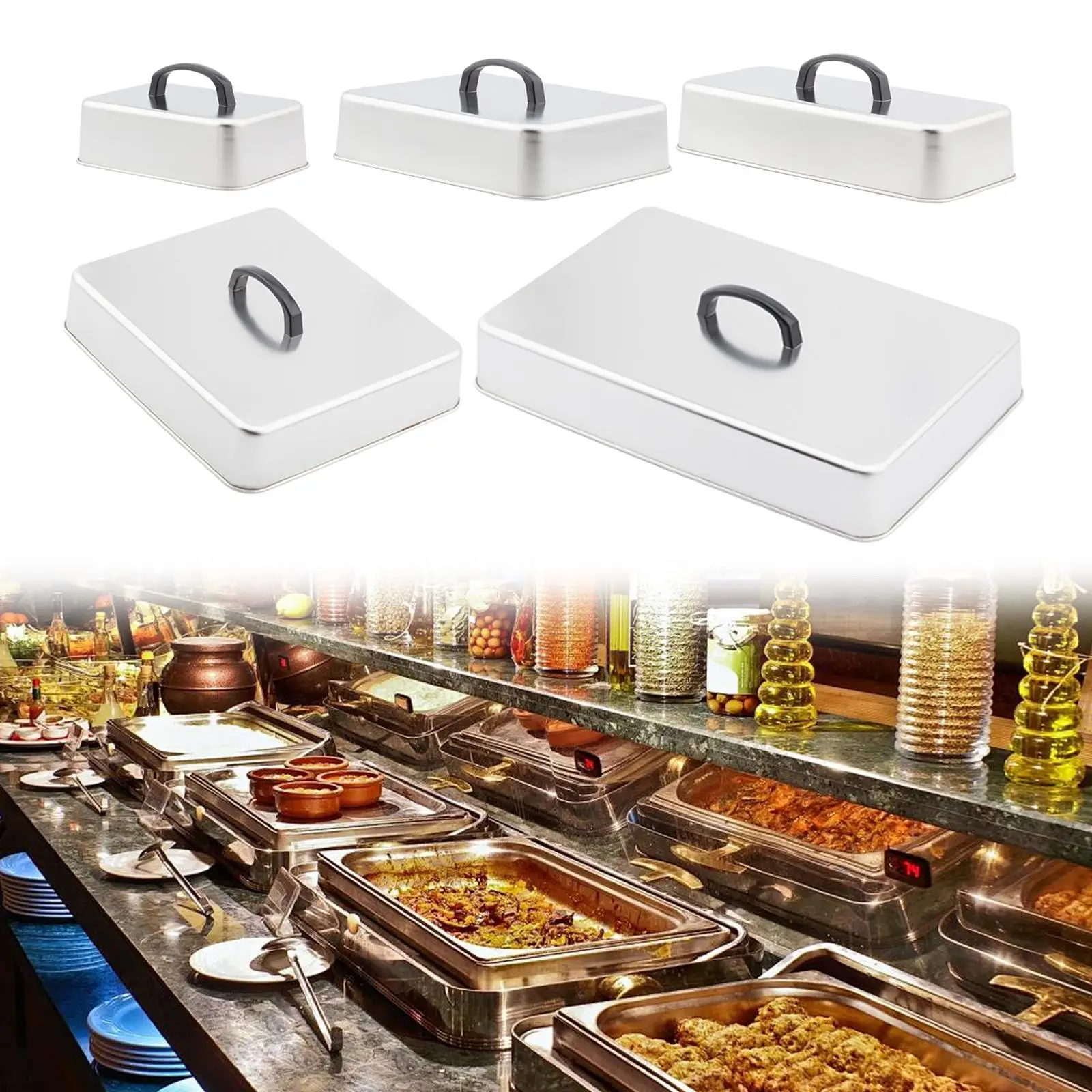 

Grill Lid Steaming Cover Lid Cheese Melting Dome Griddle Basting Cover for Barbecue
