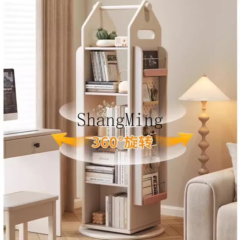 

CL light luxury solid wood bookshelf floor storage living room home storage bookcase