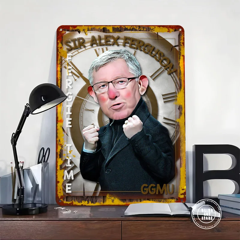 Fergie Time Caricature Printed Poster Customized Retro Wall Art Vintage Metal Tin Signs for Home Living Room Decoration Cozy