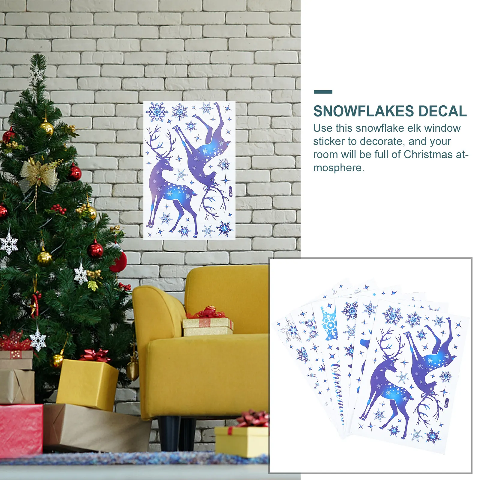 6 Yaprak Kar Tanesi Pencere Çı - Snowflake Window Decal incelemesi ve fiyatı