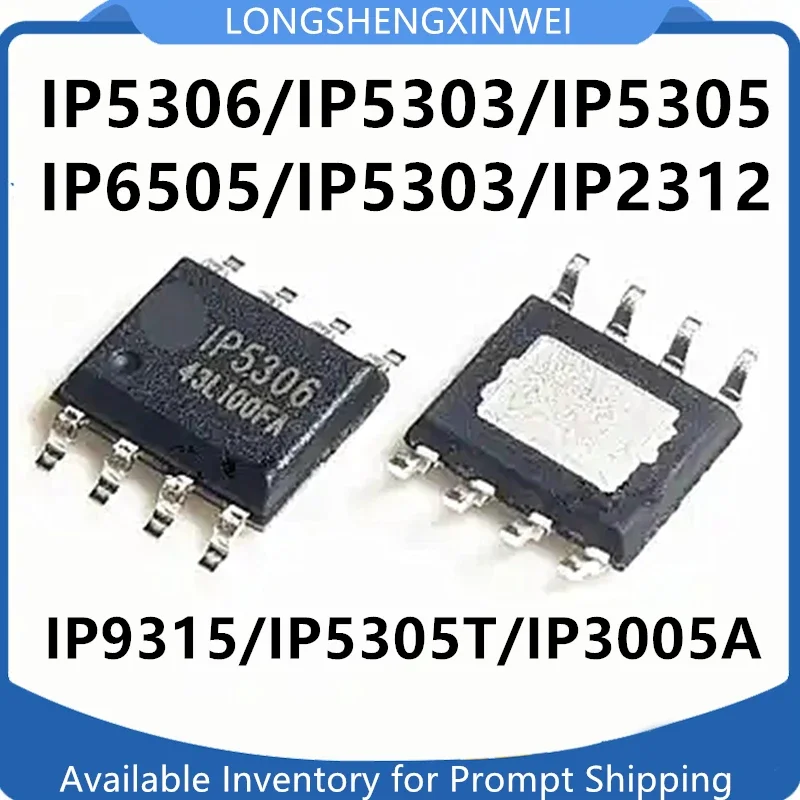 Chip SOC de energía móvil IP5306, 5303, 6505T, 5303, 2312U, 9315, 5305T, IP3005A, 1 piezas, nuevo