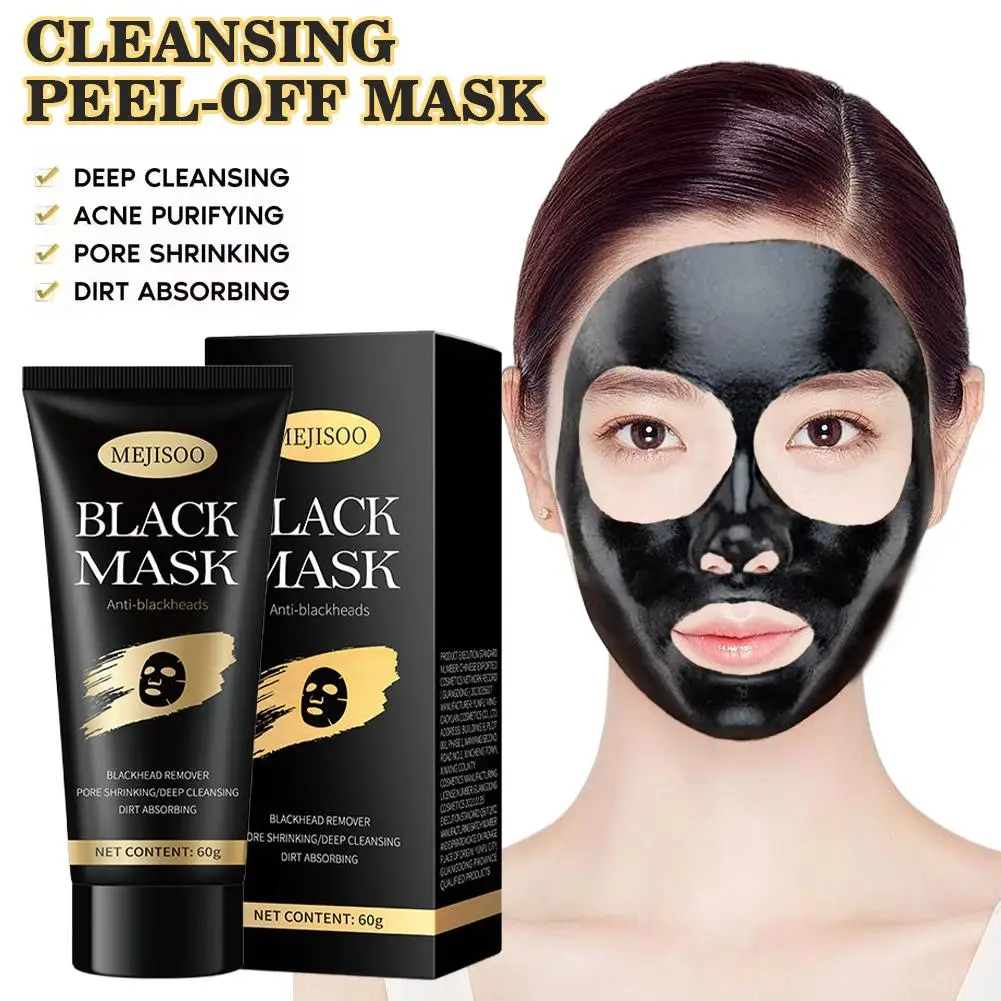 Masker Penghilang Komedo – Masker Wajah Peel-Off Arang Untuk Semua Jenis Kulit |   Pembersihan Mendalam Untuk Pori-pori, Jerawat, Dan Komedo Un I1E8