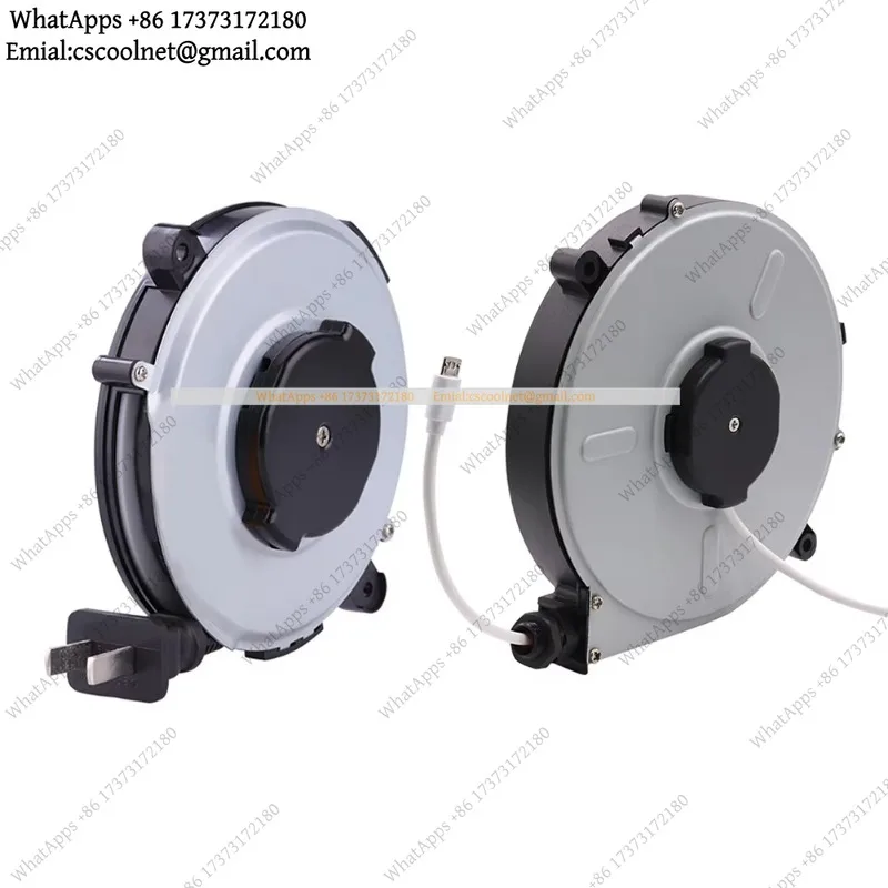 Reliable Auto Retractable Power Reel Cable 1 8m Long Perfect for Outdoor Adventures Made from Tough ABS Material