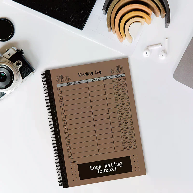Compact Reading Journal - Track Your Progress With Book Ratings, Notes & Lists - Ideal Gift For Book Lovers & Voracious Readers