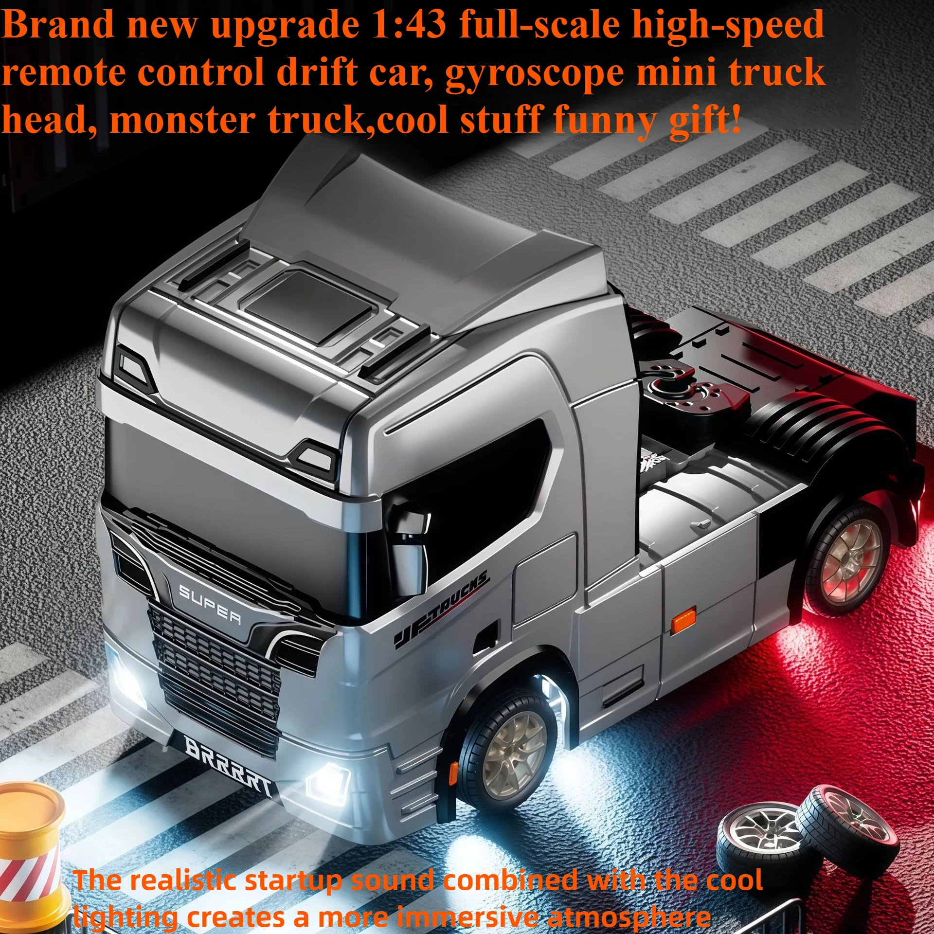 Cool Stuff Funny Gift-1:43 Full-scale High-speed Rc Drift Car,Remote Control Car Toy,Kawaii Gyroscope Mini Rc Cars,Toys for Kids