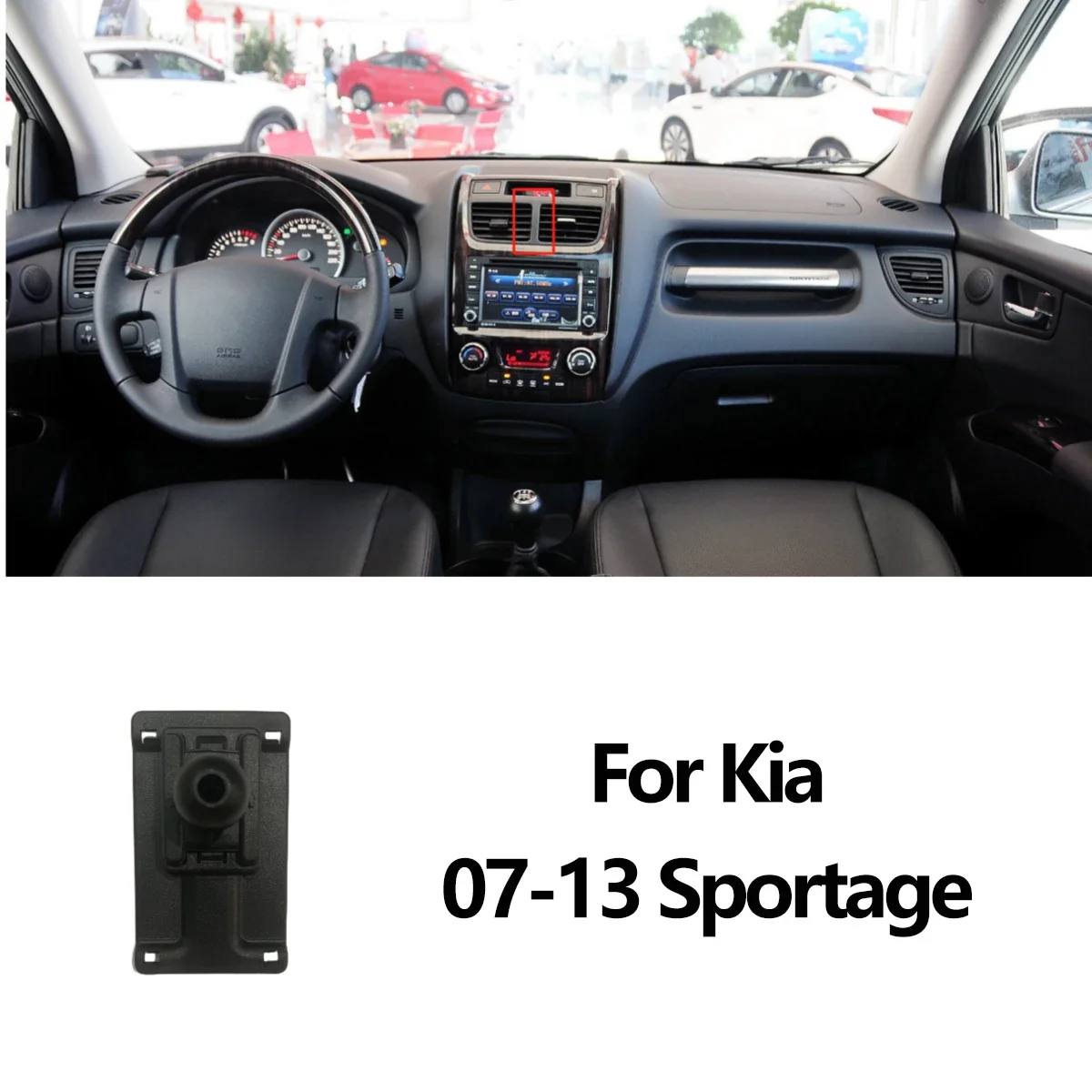 Do KIA Sportage KX3 2020 2021, K3 K5 2011-2021 Stojaki na smartfona Dedykowana podstawa Kolokacja Uchwyt montażowy Akcesoria