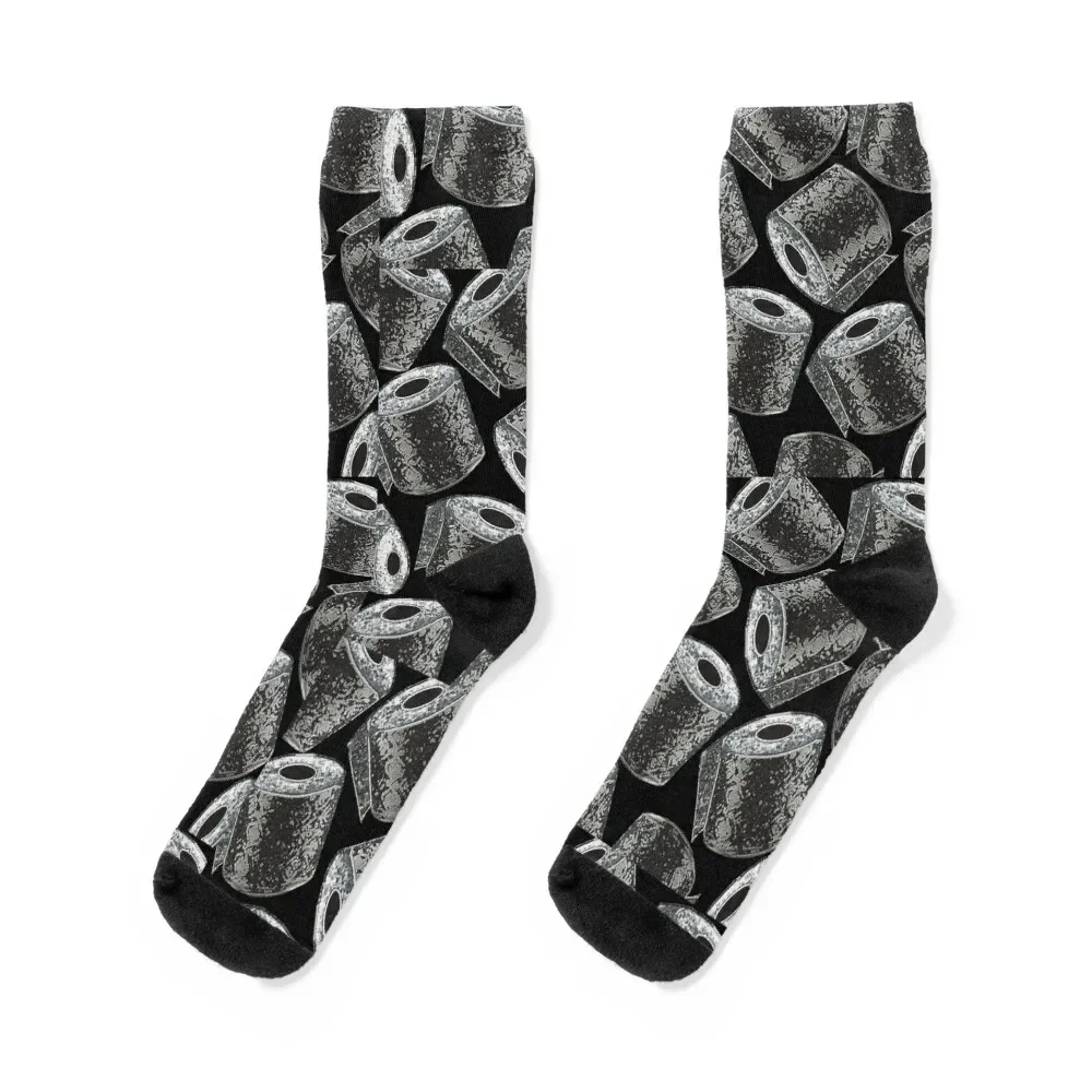 

Toliet Paper Roll Print Socks essential luxury new year luxe Boy Socks Women's