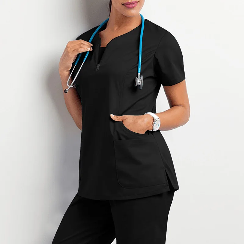 Oral dentist surgical gown split hand wash clothes suit elastic quick-drying hospital nurse uniform