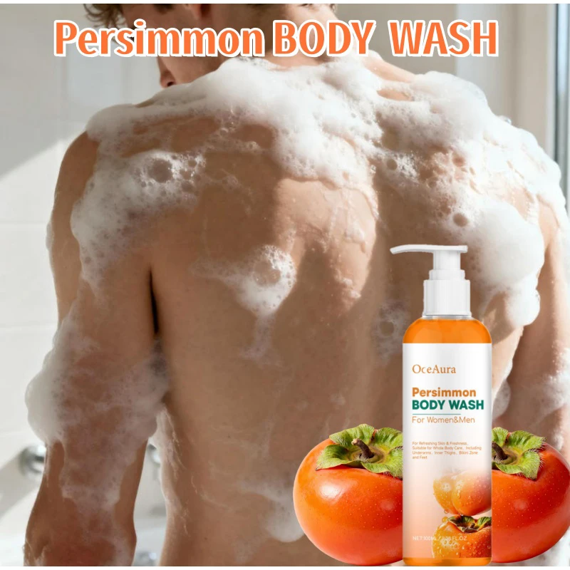 

Гель для душа Persimmon, против сухости, глубокая очистка, увлажняющая, насыщенная пена, стойкая свежесть, средство для удаления запаха, средство для мытья тела, нежный уход за кожей