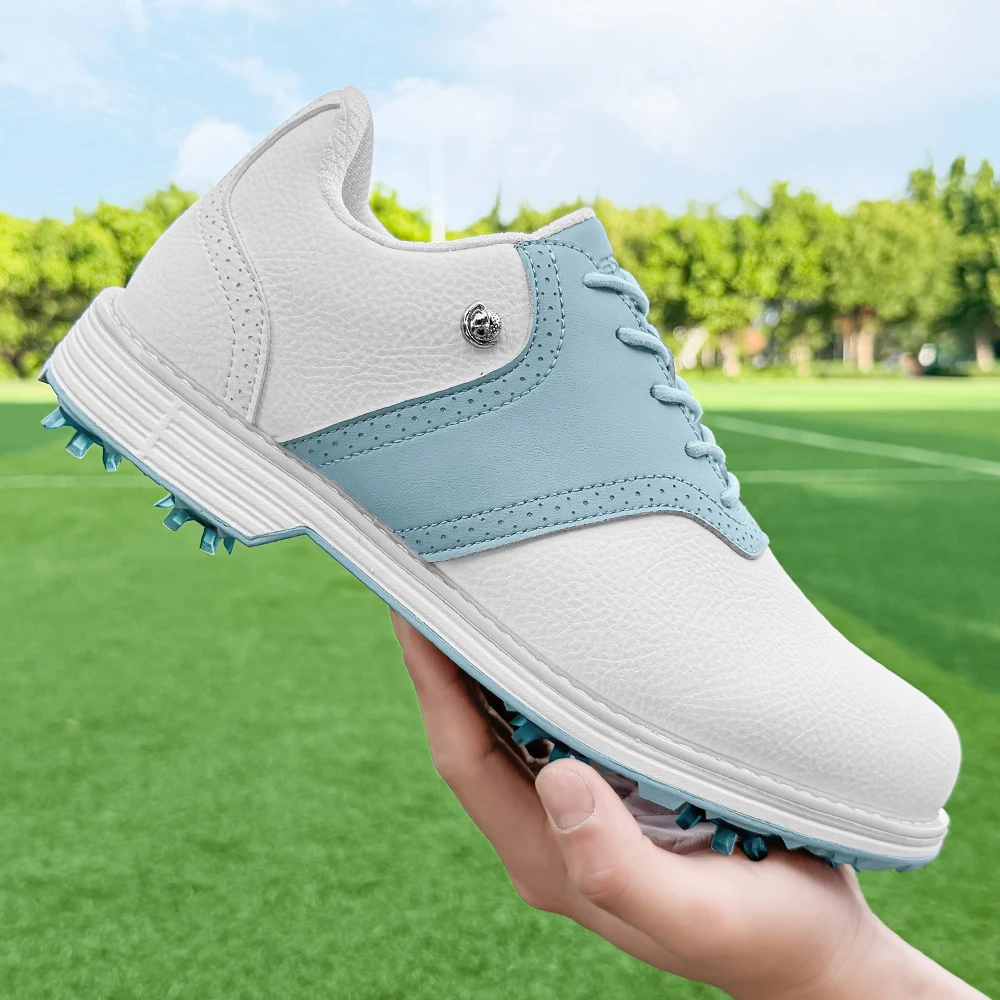 New Women Classic Spiked Professional Ladies Golf Shoes Water Proof Soft Insole Anti-slip Turf Competition Sneakers
