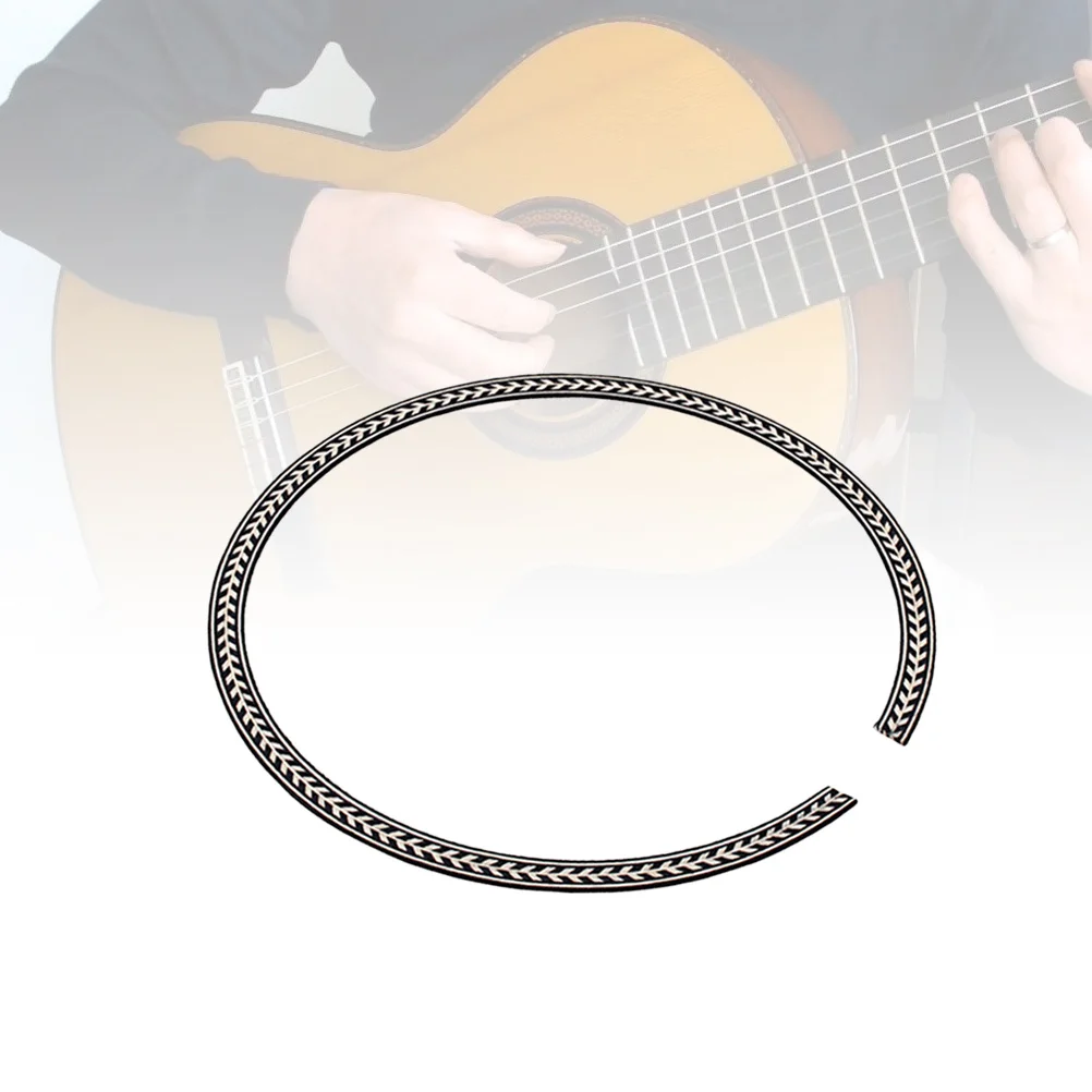 

Guitar Sound Hole Guard Rosette Material Decals Acoustic Stickers Inlay Purfling Strips