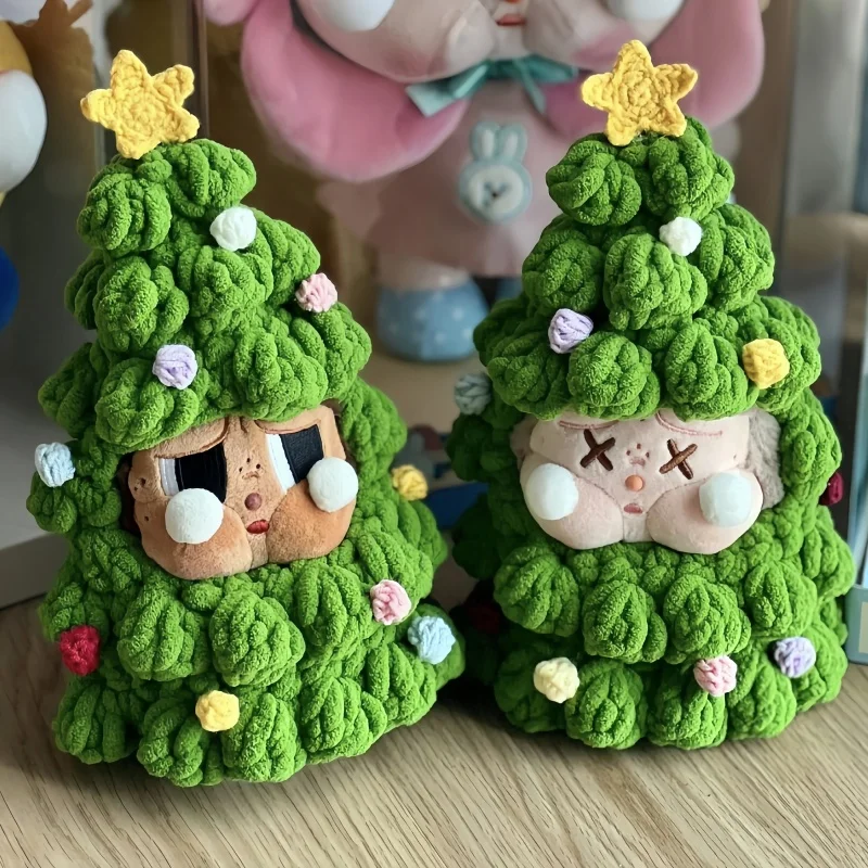 Hot! Knitted Christmas Tree Doll Clothes For Labubu Doll Clothes Accessories Hand Woven Diy Ornament Pendant Christmas Gifts - Image 3