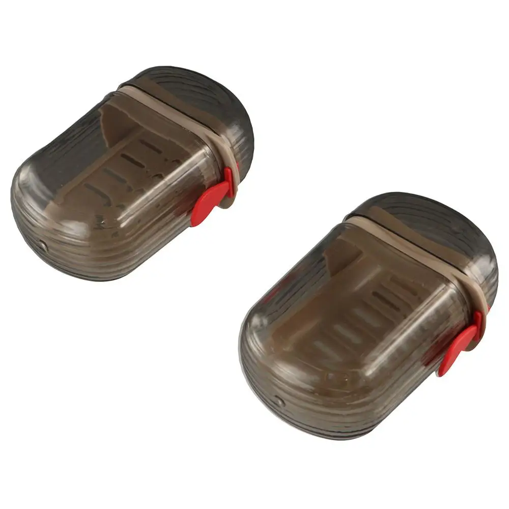 

Creative Portable Soap Dish Transparent Sealed Travel Soap Box Brown with Lid Soap Case Travel