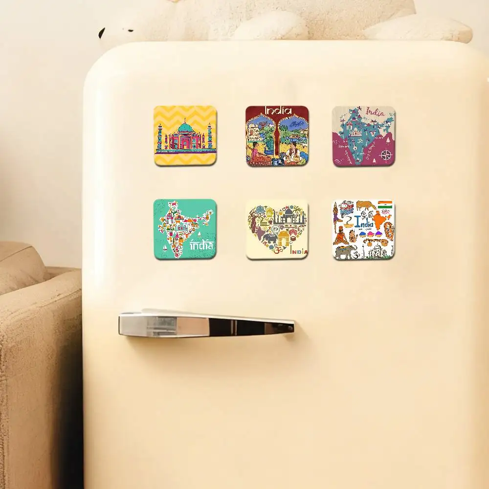 India Aesthetic Art Refrigerator Magnet Personalized Creative Magnetic Stickers With Magnets
