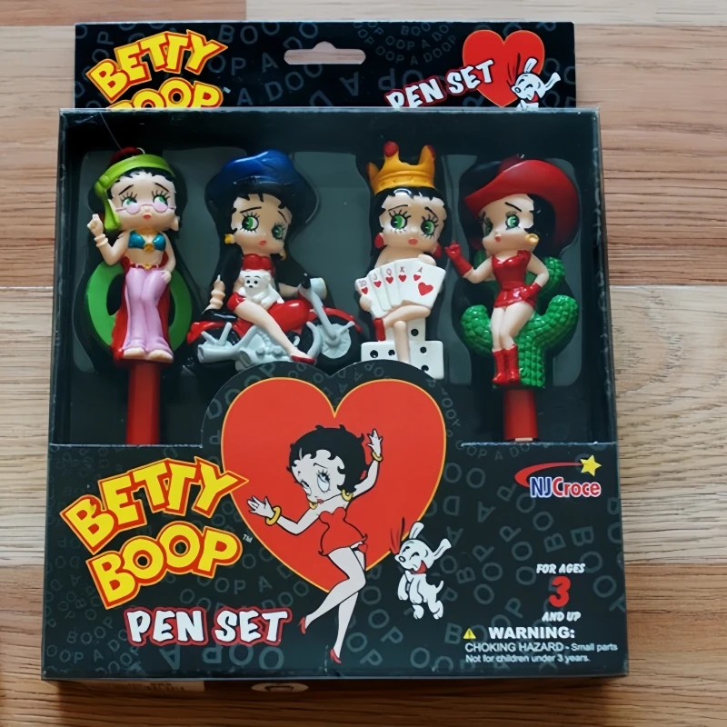 

Betty Vintage Pen Topper Doll Set Collectible Action Figures Desktop Decor Ornaments Toy Collectors Gift For Kids Adults