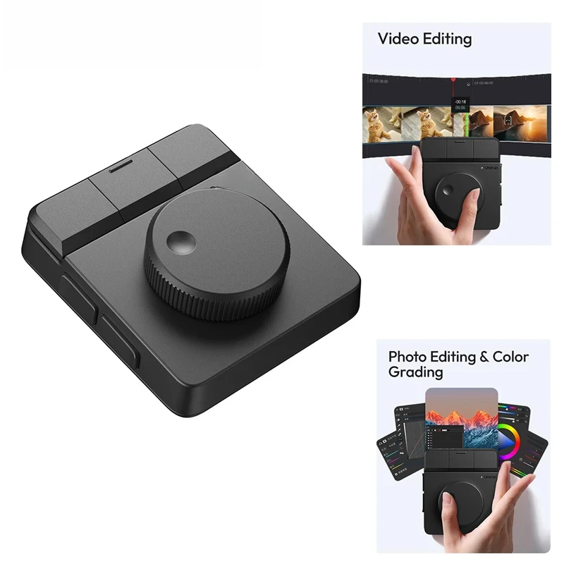D100H Dial Creative Controller Support Bluetooth Key Production Console Video Editing Assistant for Youtube Tiktok PR PS