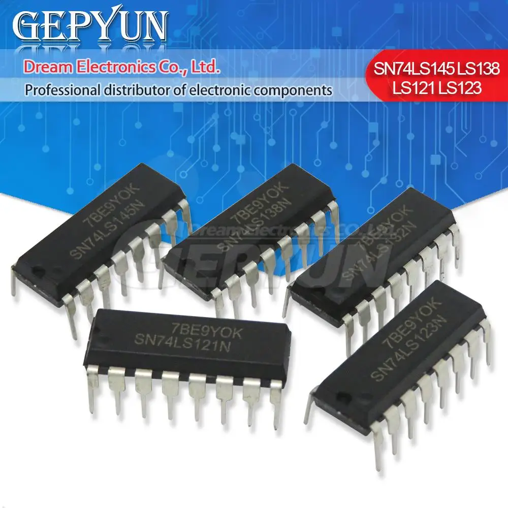 10pcs SN74LS138N DIP-16 74LS138 DIP HD74LS138P SN74LS112N SN74LS123N SN74LS132N SN74LS139AN SN74LS145N 74LS139N 74LS132 74LS154