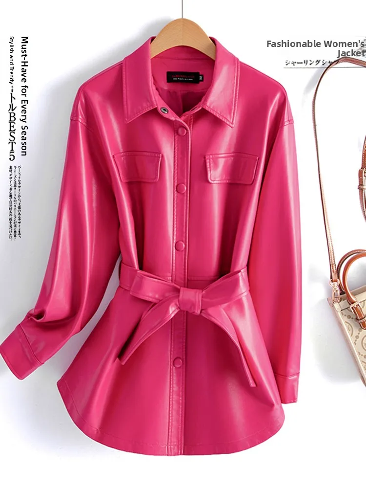   寧本革製レザージャケット レディース オートバイジャケット トレンド 秋 ハイエンド ファッション レディースジャケット