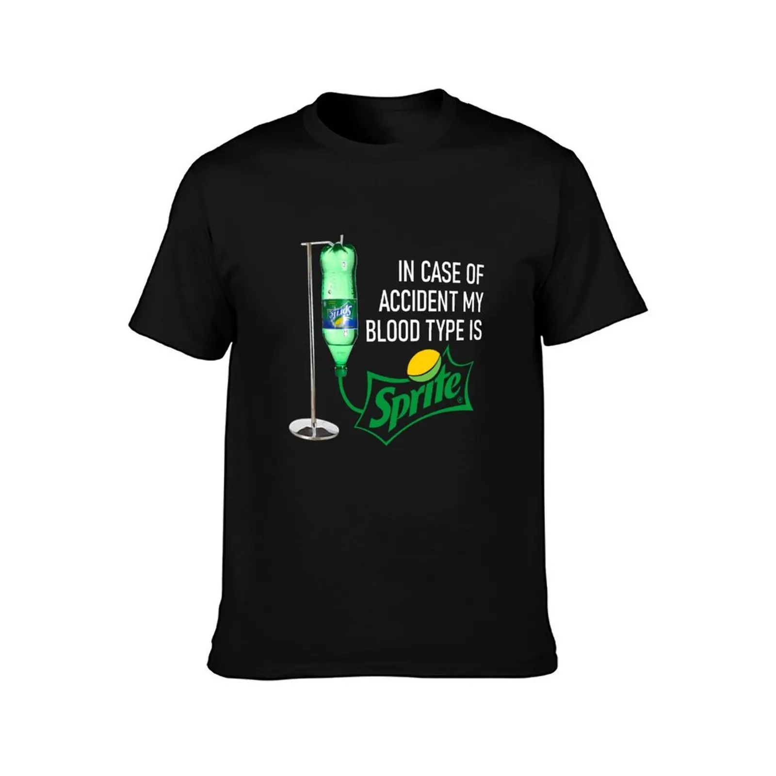 Case of Accident My Blood Type is Sprite T-Shirt t shirts with prints T-Shirt