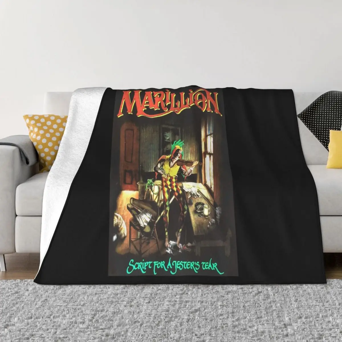 Marillion Script For A Jesters Tear Black T Mens Fashion S Cotton Tops Clothing Dj Better Designing Anime Throw Blanket