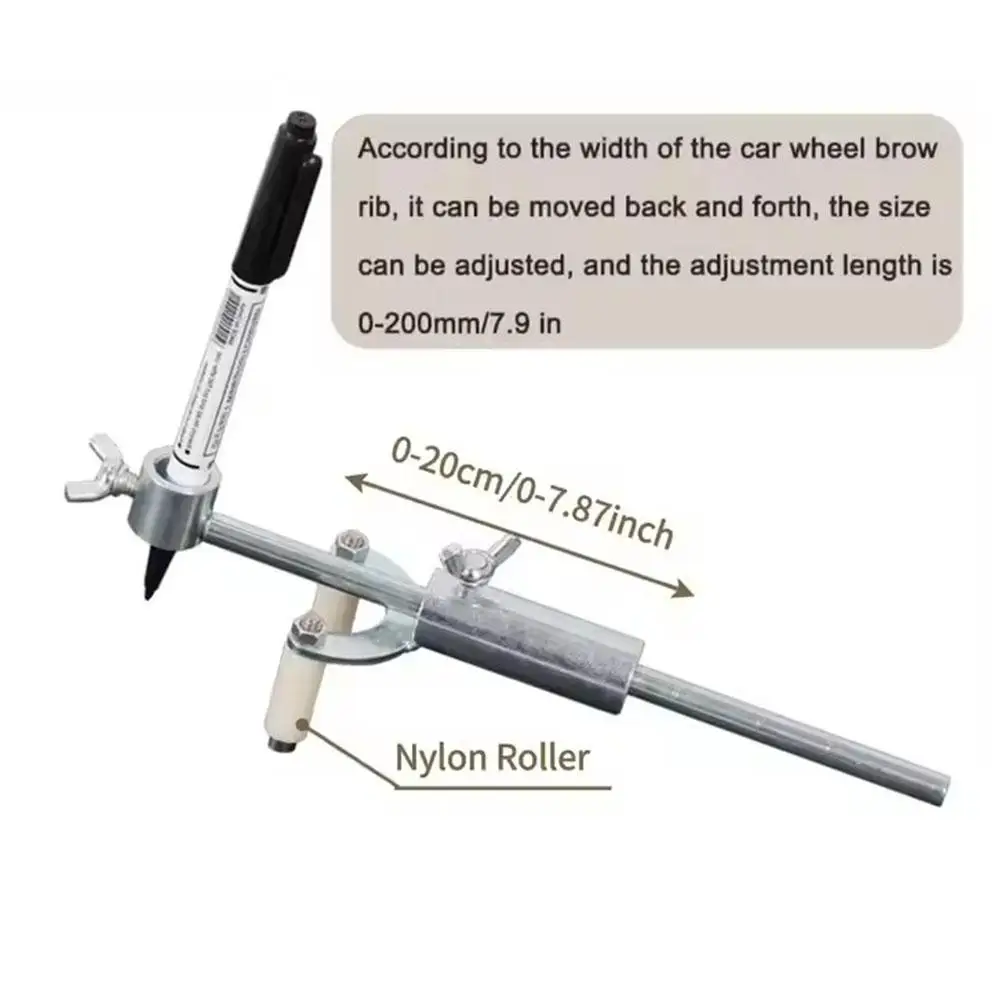 Auto Rad Augenbraue Parallel Reißnadel Körper Linie Markierung Werkzeuge Auto Radlauf Parallel Reißnadel für Auto Dent Reparatur Auto Markierung Werkzeug