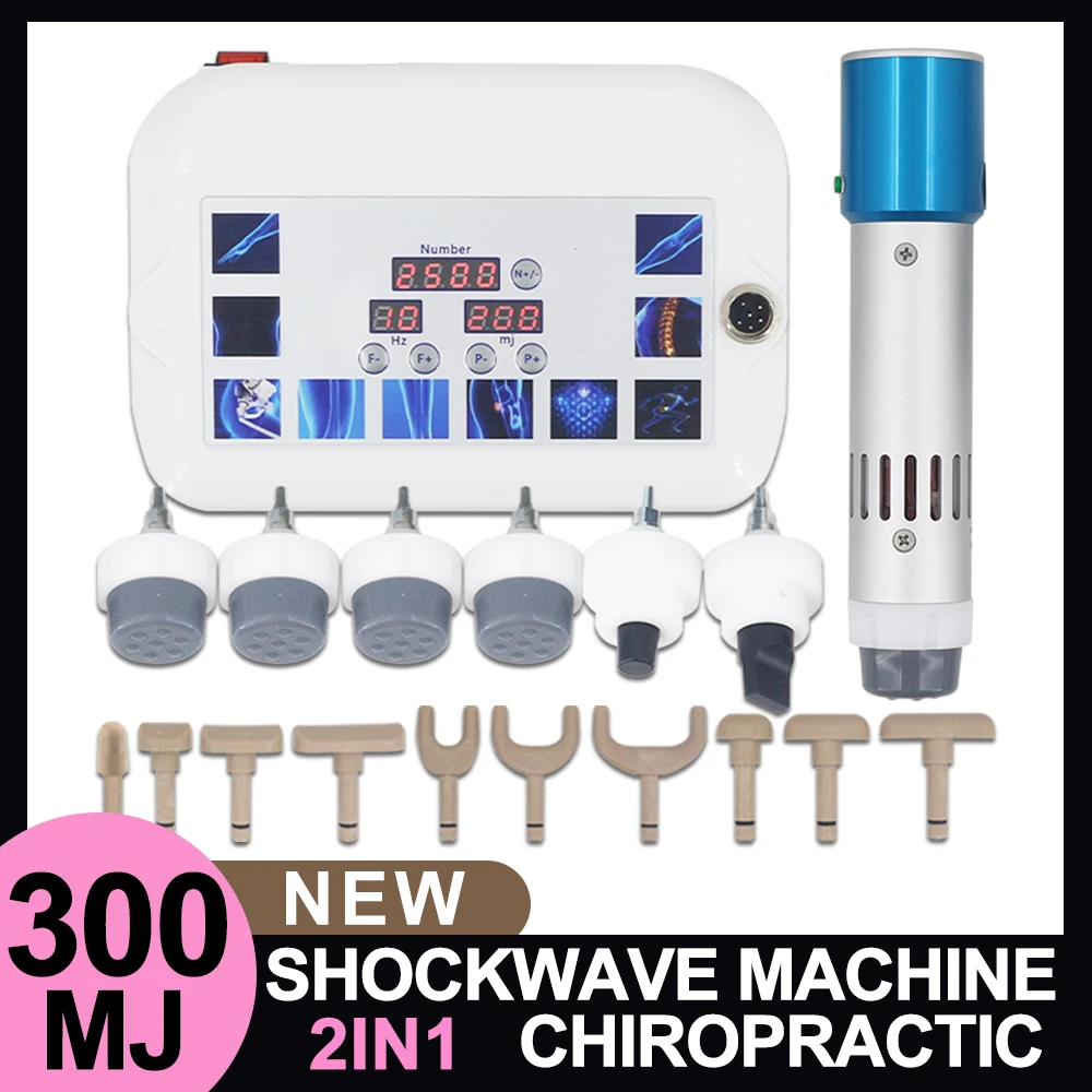 300mj Shock Wave Physiotherapy Device ED Arthritis Physical Therapy Waist Arm Body Pain Relief Shockwave Machine Chiropractic ﻿T