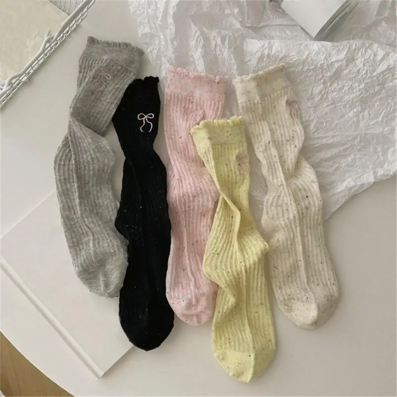 Winter Cashmere Wool Women Socks Casual Japanese Fashion Solid Color Thicker Long Sock Girls Thermal Warm Crew Sock