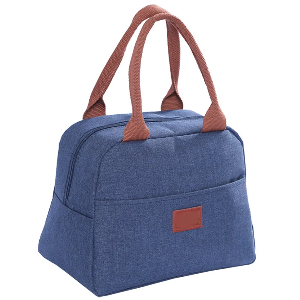 

Lunch Bag Insulation Oxford Cloth Aluminum Foil Wear Resistant Heat Cold Portable Cooler Storage Supplies Tote Reusable