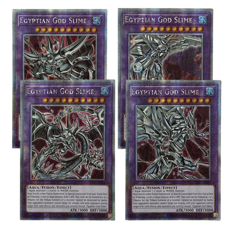 

ORICA YUGIOH DIY Proxy Cards Egyptian God Slime Horakhty Slifer Obelisk Ra Starlight Rare English Non-Original Anime Cards