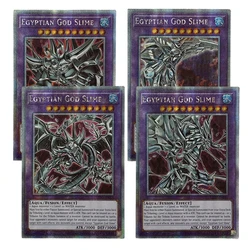 Orica yugioh diy proxy cartões deus egípcio slime horakhty slifer obelisco ra starlight raro inglês não-original anime cartões