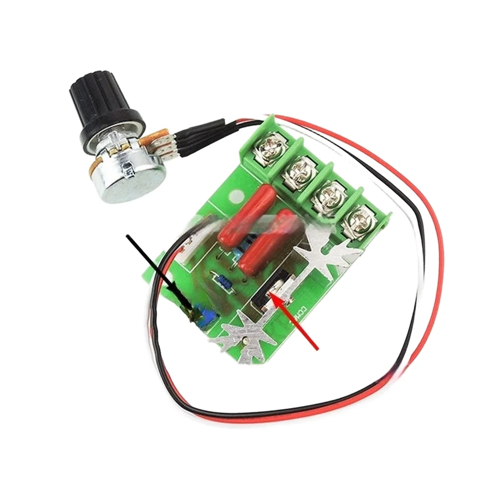 SCR Power Controller 2000W 25A Adjustable Voltage Regulator 50V to 220V for Motor Lighting Heater AC 220V Input