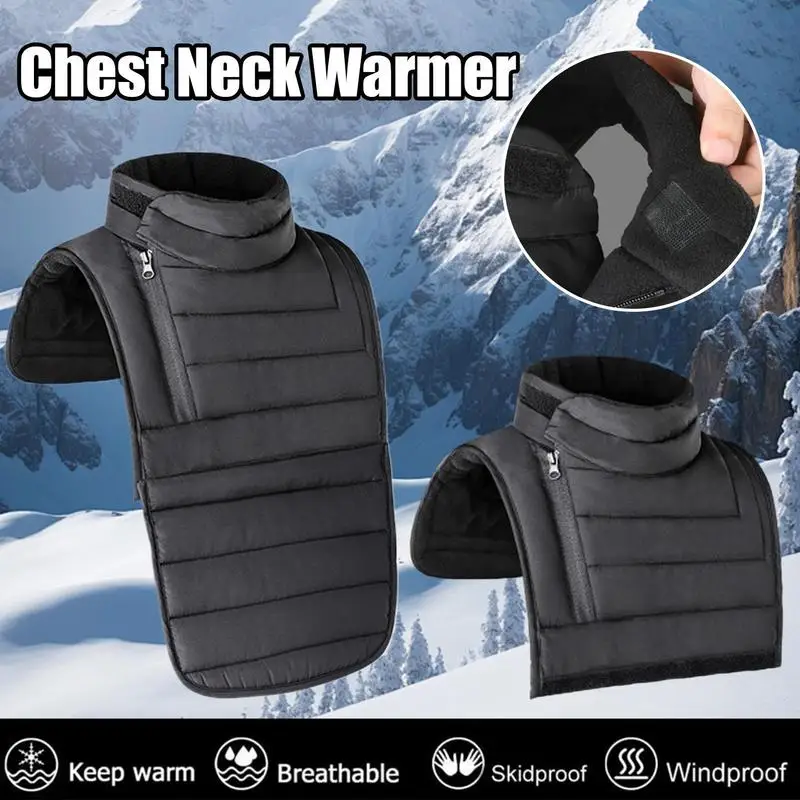 Winter Keeping Warm Neck Scarf Motorcyclist Rider Chest Neck Protector Windproof Warmer Scarf Bibs Motorcycle Thermal Collar