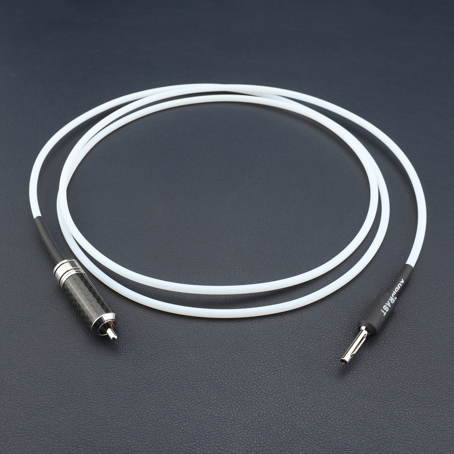 Pure Silver Ground Wire Banana to RCA Male Single Earth Cable for HiFi Grounding Box Virtual Battery Amplifier DAC GND