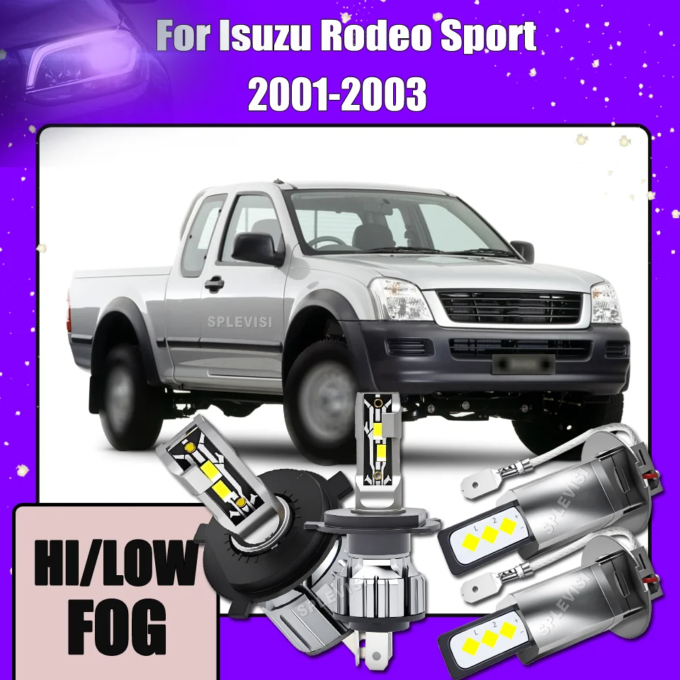 

Высокопроизводительные светодиодные фары, противотуманные фары высокой мощности H4 453, оригинальные, подходят для Isuzu Rodeo Sport 2001 2002 2003