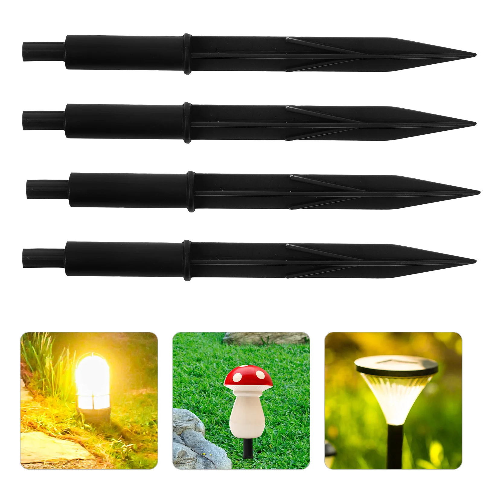 20 مجموعة من أوتاد الأرض الشمسية من البلاستيك المتين للاستخدام الخارجي، ملحقات إضاءة المناظر الطبيعية للحديقة بديلة للمسار الشمسي #1