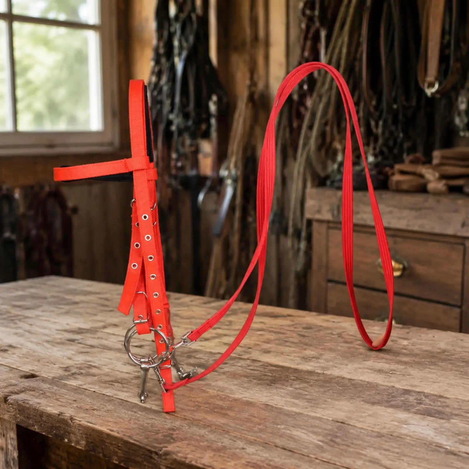 horse-bridle-headstall-with-metal-bit-reins-for-equestrian-riding-stable-gear