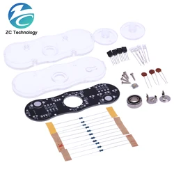 Electronic DIY Kit POV Rotate Fingertip Gyro DIY Soldering Kit Colorful Diode Electronic Training Set Fidget Spinner SMD Welding