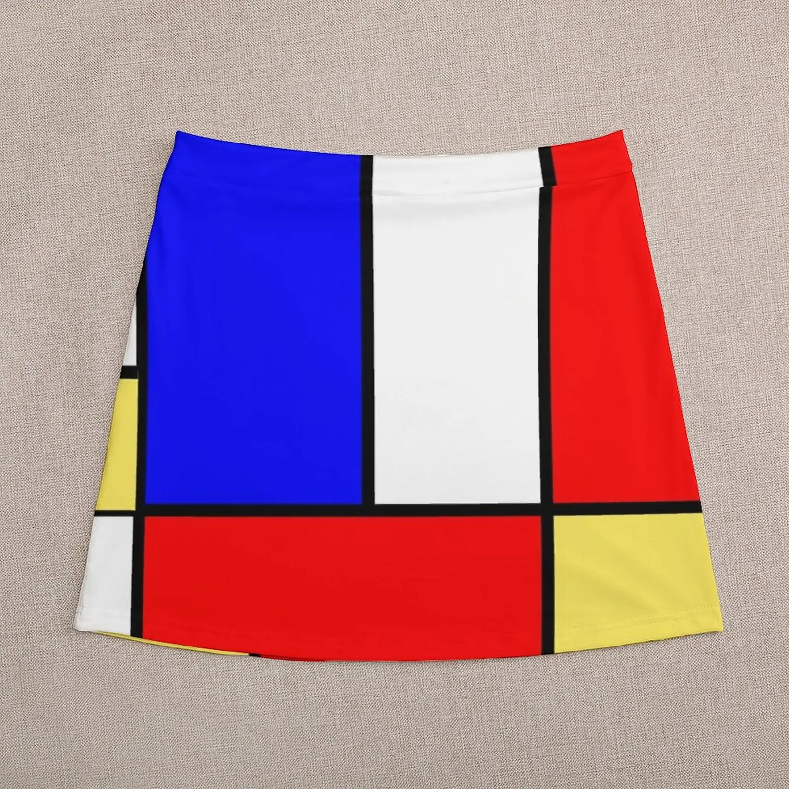 Mini-saia feminina estilo Mondrian, roupas femininas de verão, vestido, roupa coreana, 60s Mod, 2023