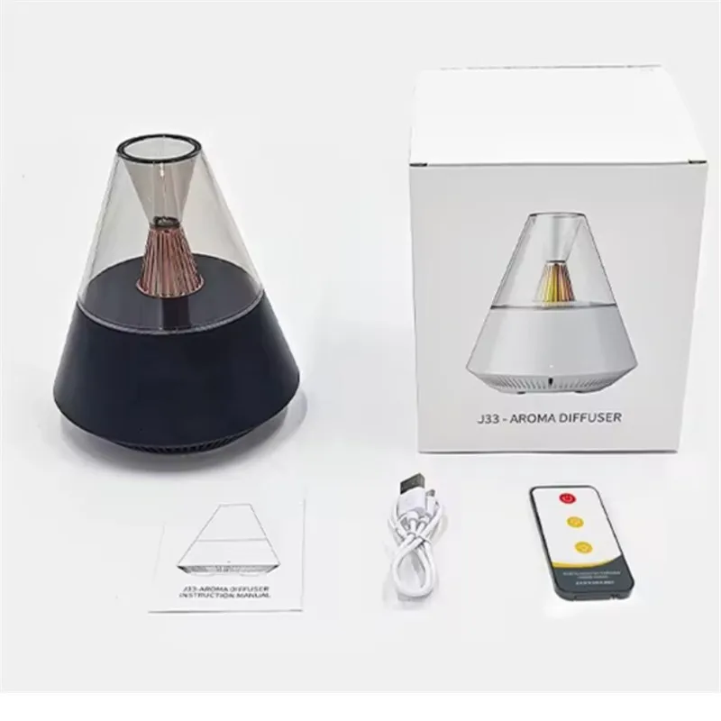 Portable Aroma Diffuser USB TYPE-C Air Humidifier Essential Oil Cold Mist Maker Sprayer Home Office Bedroom Remote Control