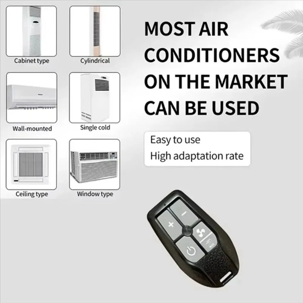 

Compatible Universal Air Conditioner Remote Control Mini Portable Universal A/C Remote Control Multi-Brand Support