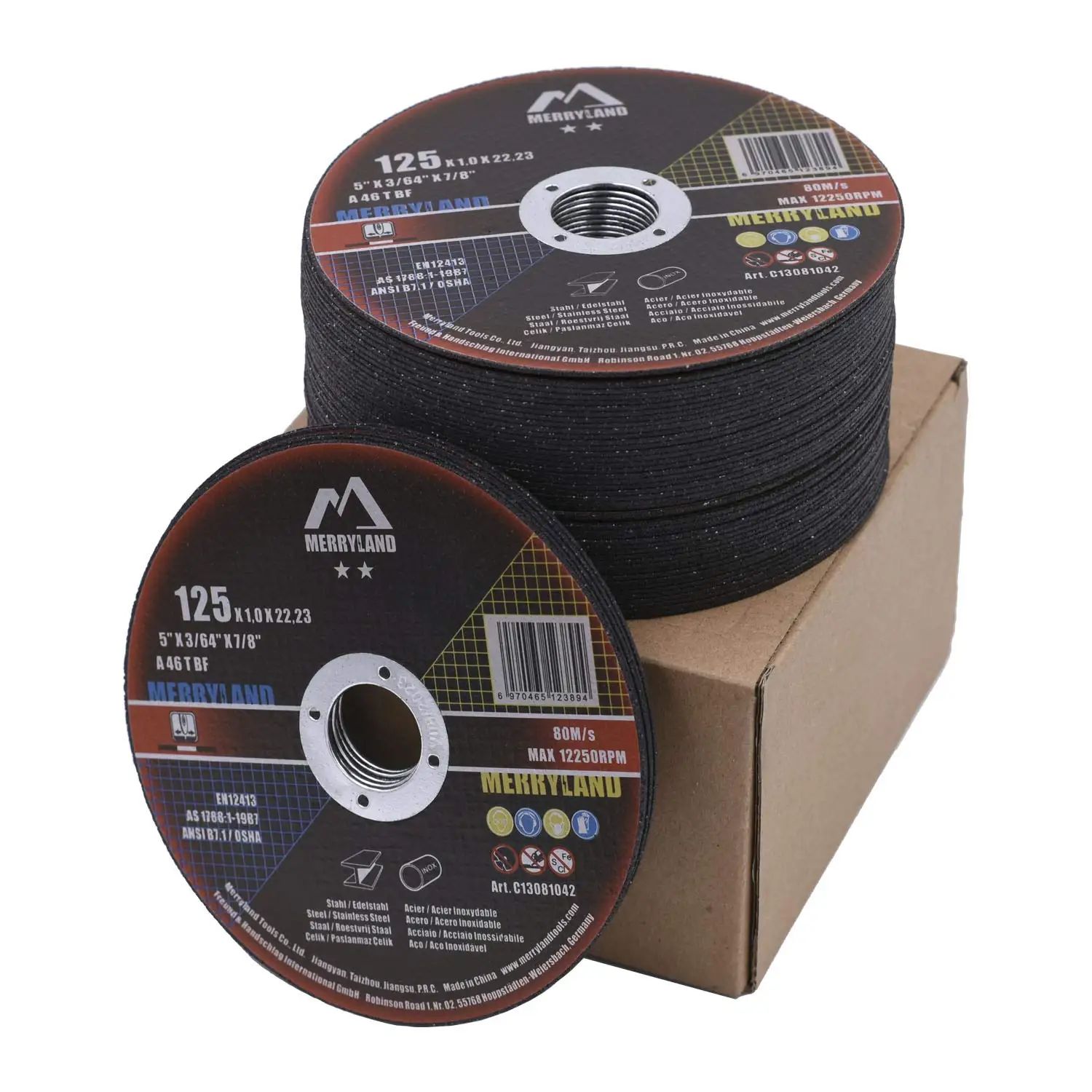 

5 Inch Metal Cutting Wheel, 50 Pack, for Angle Grinder, Stainless Steel & Iron