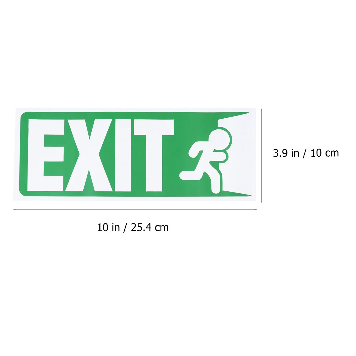 5Pcs Exit Sign Door Stickers Heavy-Duty PVC Material Easy Install Portable Reusable for Business Home Doorway Wall Glass Metal - view 4