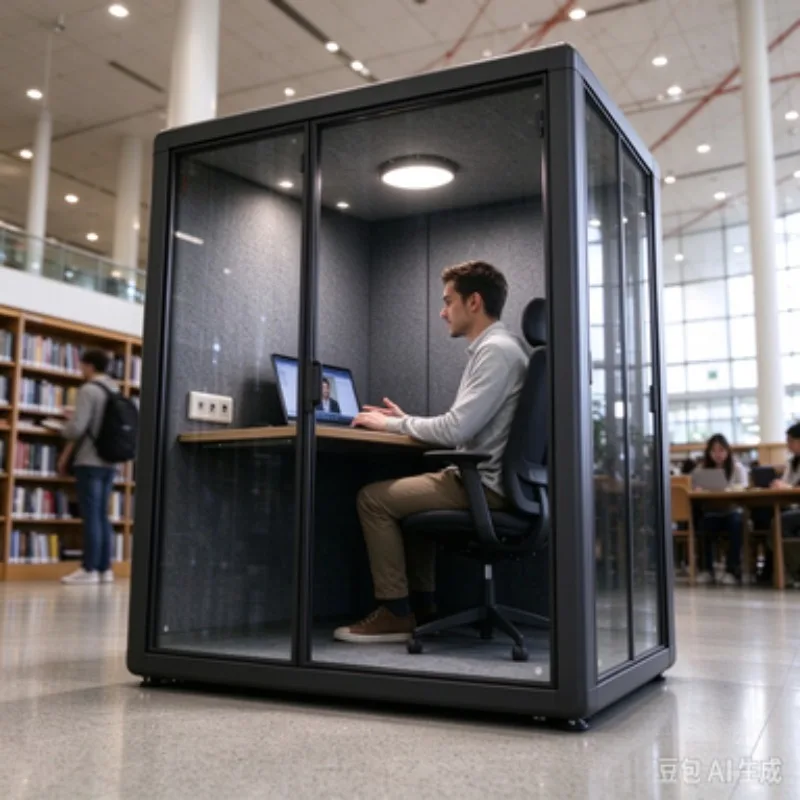 Professional Soundproof Office Pod Acoustic Phone Booth for Open Workspace Privacy Coworking Space Sound Isolation Pod