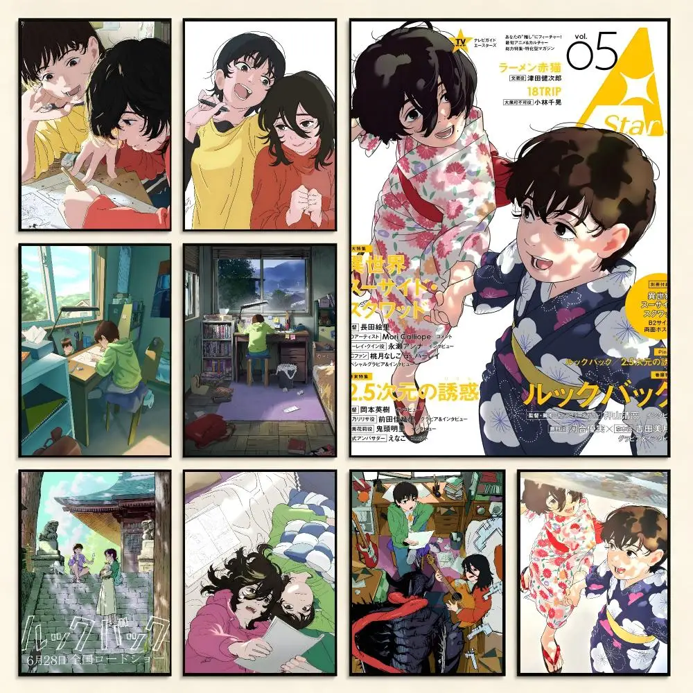 Manga Drama L-Look Back Poster Digital Solvent Print Waterproof PP Fade-Resistant Wall Art Room Decor Gift