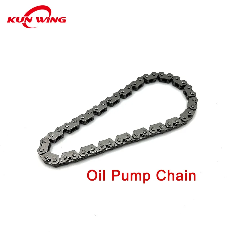 2X3-90L 90-links Engine Timing Chain Kit Guide Tensioner Regulator Oil Pump Chains for Scooter GY6 125 150 152QMI 157QMJ Motors
