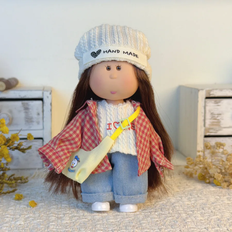2026 New 14cm Mini Potato Doll Clothes for Spanish Mia Doll, Dress & Overalls Outfit Set, Cute Doll Clothing