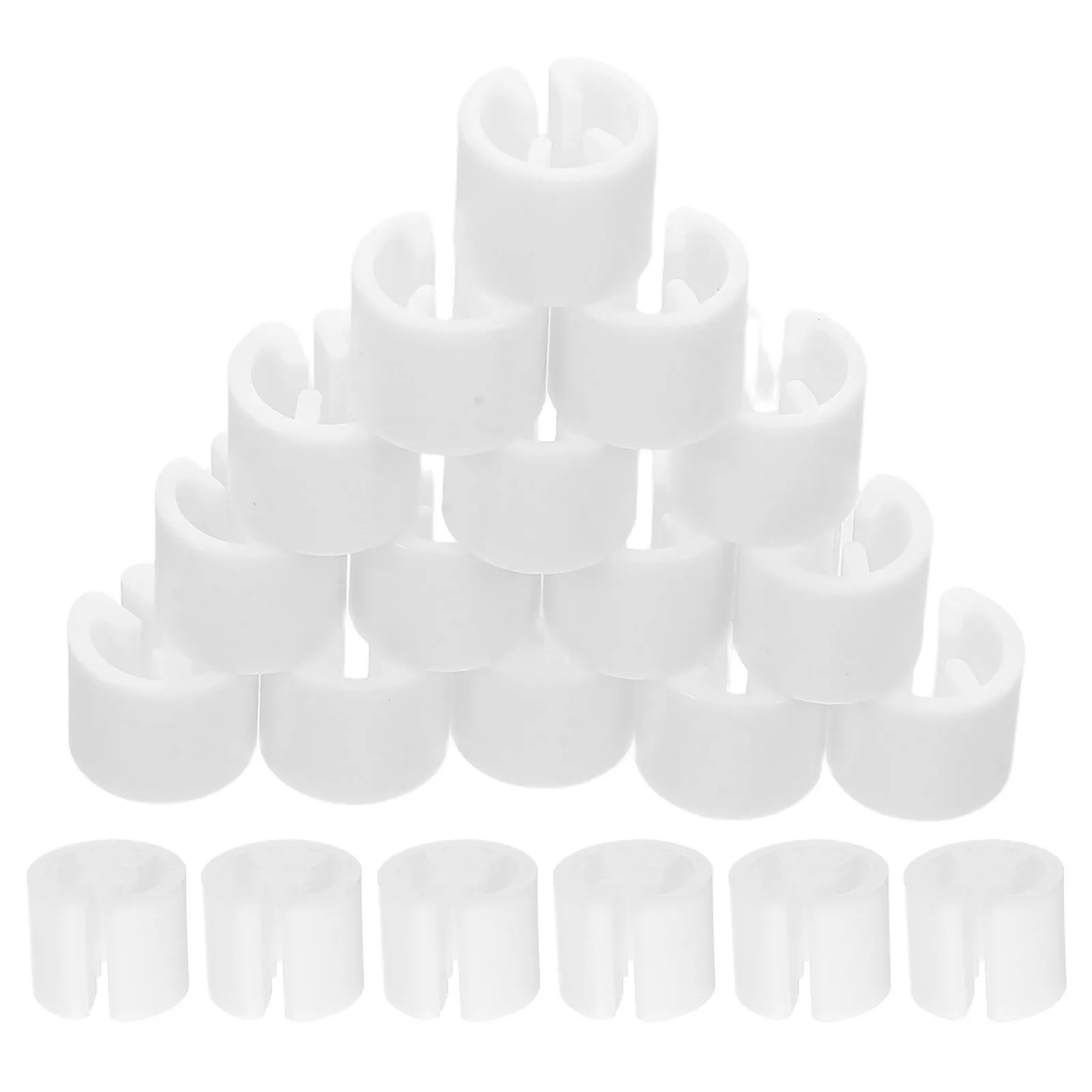 100Pcs Blank Plastic Clothing Size Rings Clothes Hanger Markers for Retail Closet Organization Garment Size Dividers