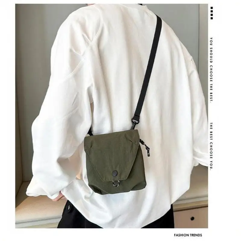 1 Stück Tragbare Umhängetasche Unisex Wasserdichte Nylon-Umhängetasche Lässige Handytasche für Reisen – Detail 7