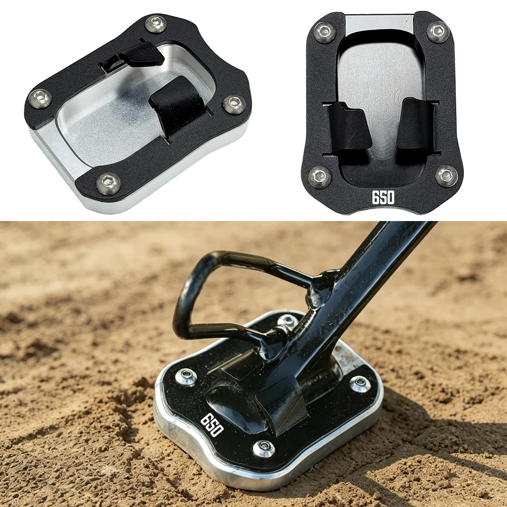 Passend für Royal Enfield Bear650 Bear 650 2025 2026 Motorrad CNC Seitenständer-Verlängerungspad Stützplatte